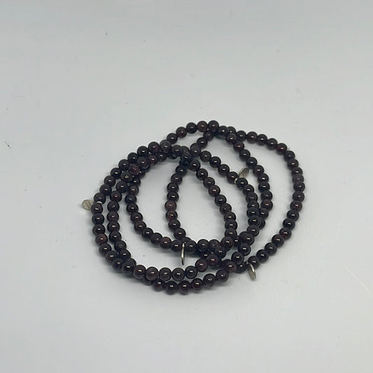 4mm Garnet Bracelets
